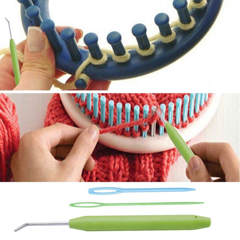 Mofuiry 4 Sets Knitting Loom Hooks, Crochet Hook Set with 8 Pieces Needles for Knifty Knitters ? - Image 4